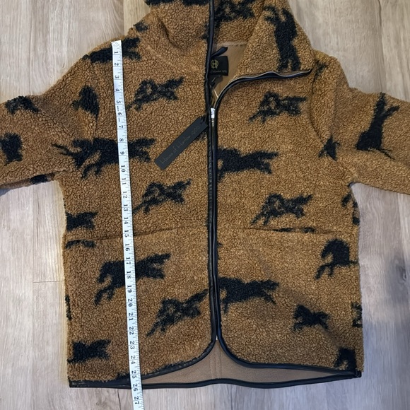House of Harlow 1960 Horse Sherpa Jacket sz S - Picture 5 of 10